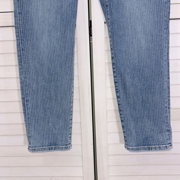 Chico’s Jeggings Size 2P (12P) Railroad Stripe Pull On - Picture 6 of 13